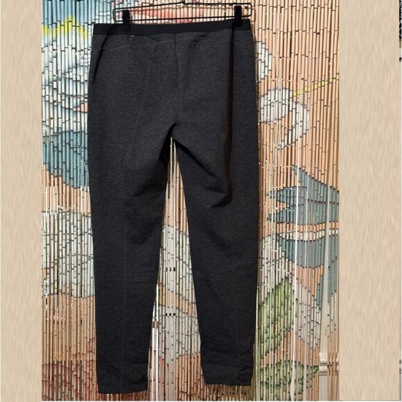 VERA WANG Simply Vera Ponte Knit Leggings with Seams, Grey, Women's Large - Picture 3 of 9